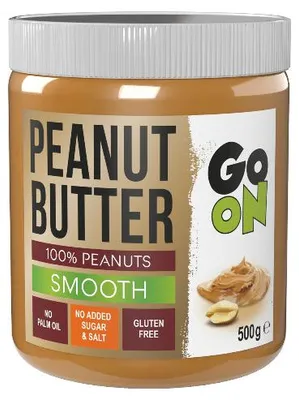 Imagen del producto de Crema de cacahuete Go On, variedad Smooth, 500g, marca Sante