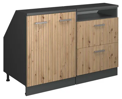 Immagine prodotto di Set di mobili sottotetto Vicco Rion Rovere artigianale 120 cm Set di 2 carcasse armadio profondità 60 cm, Model 60289