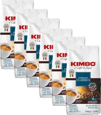 Produktbild von Kimbo Espresso Classico Kaffeebohnen 1 kg x 6