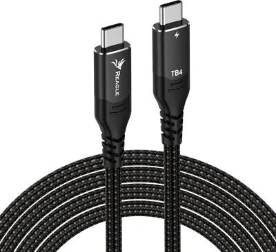 Produktbild von Reagle THUNDERBOLT 4 PRO USB-C PD 100W 8K 40 Gbps Macbook Pro Air 2m Kabel
