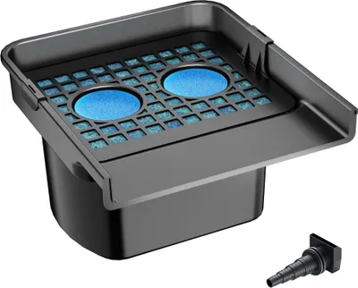 Image de SunSun CWF-400 Filtre cascade 14000 l/h Largeur d'écoulement 400 mm Jeu d'eau avec Élément filtrant intégré Bassin de jardin Filtration Eau claire Étang Design Jardin Terrasse