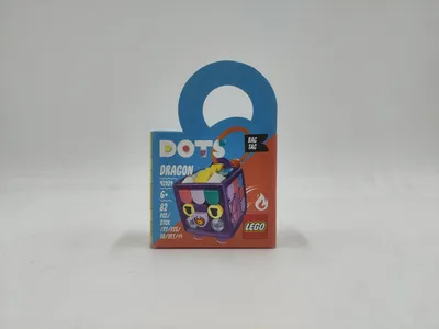 Produktbild von LEGO 41939 DOTS Taschenanhänger Drache Designspielzeug für Kinder, Schlüsselanhänger, Geschenkidee für Jungen und Mädchen ab 6 Jahren, Kinderspielzeug
