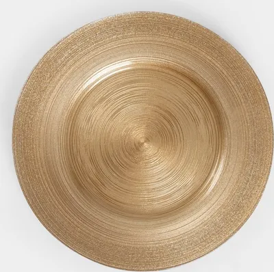 Produktbild von HOMLA BLITS gold runder Teller 32 cm