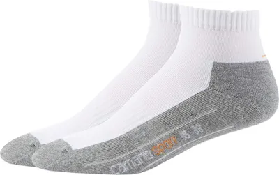 Produktbild von 2er Pack camano Quarter Sportscken Unisex weiß 39-42