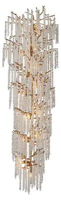 Immagine prodotto di Lampadario a cascata, 200 cm - Oro - Vetro