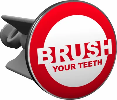 Produktbild von Plopp Waschbeckenstöpsel Brush Your Teeth, Stöpsel, Excenter Stopfen, für Waschbecken, Waschtisch, Abfluss