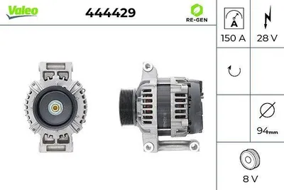 Image de Générateur VALEO VALEO RE-GEN REMANUFACTURED 444429