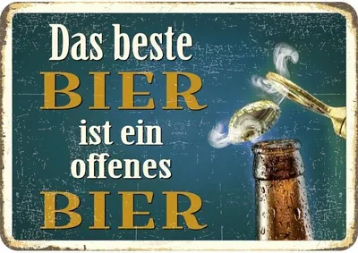Produktbild von Kulthänger Blechschild Beste Bier KH 048