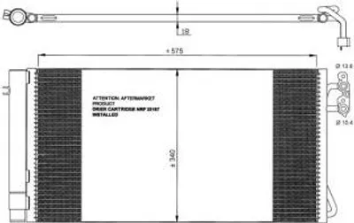 Produktbild von NRF Kondensator, Klimaanlage  35773