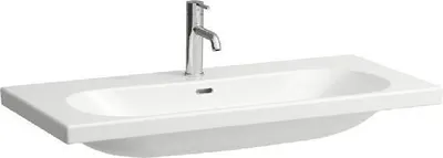 Zdjęcie produktu dla Laufen Lua - Umywalka meblowa 46x100 cm, z przelewem, z otworem na baterię, biała H8100890001041