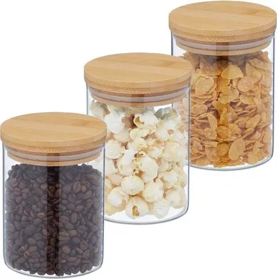 Image de 3 bocaux de conservation de différentes tailles