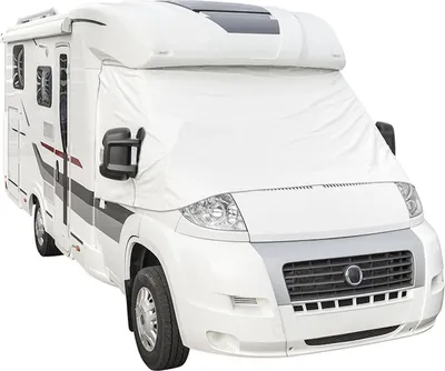 Produktbild von AS Frontscheiben Abdeckung kompatibel mit Fiat Ducato,Peugeot Boxer Citroën Jumper J5 Weiß AS