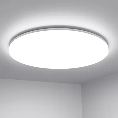 Obrázok produktu pre LED stropné svietidlo Lepro, 24W, krytie IP54 (vodotesné), 5000K, 2400 lúmenov, vhodné do kúpeľne, okrúhle, ideálne do kúpeľne, spálne, chodby, kuchyne a obývačky, studená biela, priemer 28 cm [energetická trieda F]