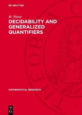 Produktbild von Decidability and Generalized Quantifiers