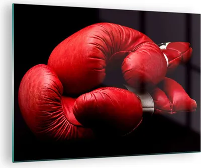 Produktbild von Bilder auf glas - Sport Handschuhe Leder Wettkampf - 70x50cm - Glasbilder - Wandbilder - Kunstdruck - zum Aufhängen bereit - Wanddekoration aus Glas - Glas Bilder - Wandbild auf Glas - GAA70x50-2211