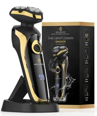Zdjęcie produktu dla Wellshave 4 w 1 Shaver Elite – golarka dla mężczyzn – z trymerem i trymerem do nosa – golarka elektryczna – golenie – trymer do brody
