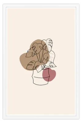 Produktbild von Posterrahmen 60 x 90 cm Holzdekor Weiß