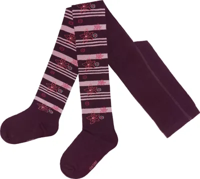 Produktbild von Kinderstrumpfhosen für Mädchen Frangipani Bordo Größe 152-164