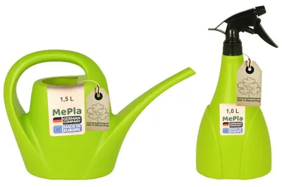 Produktbild von MePla - Set - Gießkanne 1,5l Indoor + Sprüher 1,0l - lemongrün