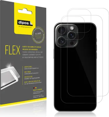 Obrázok produktu pre 2x dipos Flex Apple iPhone 15 Pro Max Rückseite
