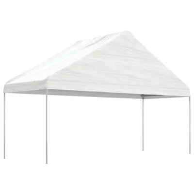 Produktbild von Pavillon mit Dach Weiß 5,88x2,23x3,75 m Polyethylen