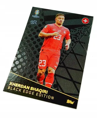 Produktbild von Match Attax Euro 2024 Germany Card. Be 9 Xherdan Shaqiri / Black Edge