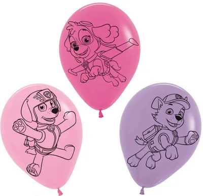 Obrázok produktu pre Tlapková patrola 5 Luftballons ružová