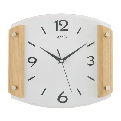 Produktbild von AMS Funk-Wanduhr, Funkwerk, 30x26x5cm, 5938/18