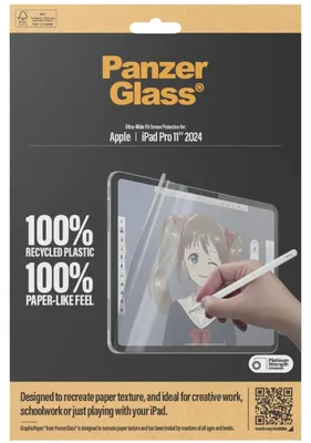 Produktbild von PanzerGlass ® GraphicPaper® Displayschutz iPad Pro 11'' (2024-2025) | Ultra-Wide Fit, Apple, Apple - iPad Pro 11'' (2024), Trockene Anwendung, Kratzresistent, Schockresistent, Transparent, 1 Stück(e)