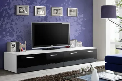 Immagine prodotto di Tavolino per TV DAN - bianco / nero