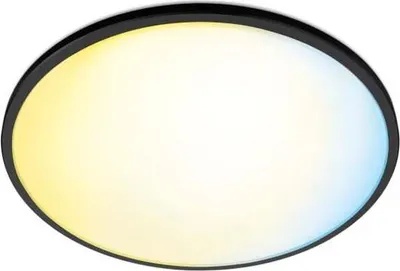 Produktbild von WiZ Superslim Deckenleuchte 16 W, Wi-Fi/Bluetooth, Schwarz, Wi-Fi 4 (802.11n), 802.11b, 802.11g, LED, Metall, Kunststoff, Nicht austauschbare(s) Leuchtmittel