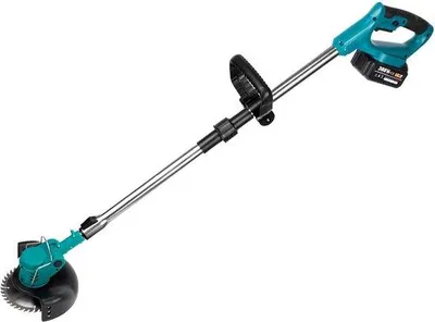 Obrázok produktu pre Elektrická kosačka – 1500 W – skladateľná – bezdrôtová – 2x 18 V akumulátor – svetlo modrá