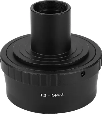 Zdjęcie produktu dla Tbest metalowy adapter 23,2 mm T -mount okular mikroskopowy do aparatu bezlusterkowego M4 / 3 Wysoka wytrzymałość Trwały Kompatybilny z większością mikroskopów Czarny