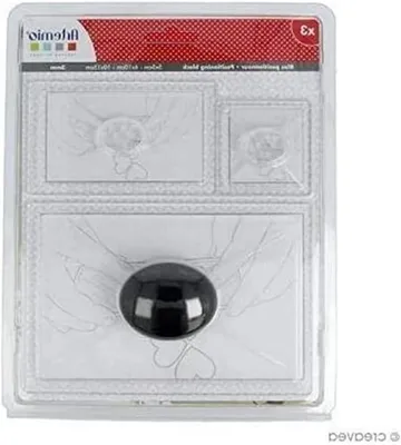 Productafbeelding van Stempel Plaatsingsblok - Acryl Blok - Hobby Projecten - Met Handvat - 17.5 x 2.5 x 22 cm - Zilver