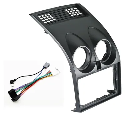 Einbaurahmen 9 Zoll für Nissan Qashqai 2007-2014, schwarz