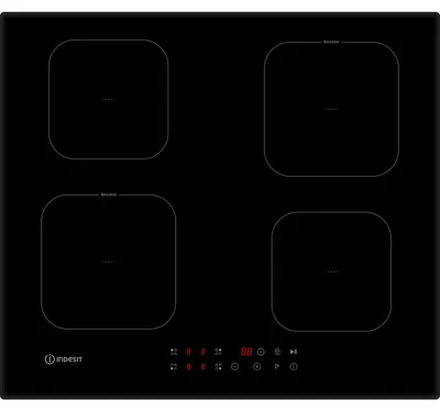Immagine prodotto di Indesit IS F 18Q60 NE, Nero, Piano di lavoro, 59 cm, Piano cottura a induzione con zone, VetroVetroceramica, 4 zone/zone