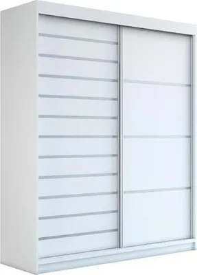 Produktbild von Schwebetürenschrank, 2-türig Schrank! Moderne Garderobe für Kleidung. Verschiedene Farben (Weiß, Schwarz, Somona) Kleiderschrank COLIN 180 cm