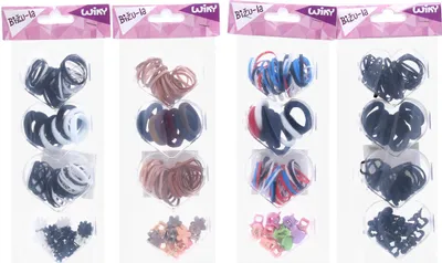 Produktbild von Haarschmuck-Set mit großer Mischung an verschiedenen Teilen für die Haargestaltung