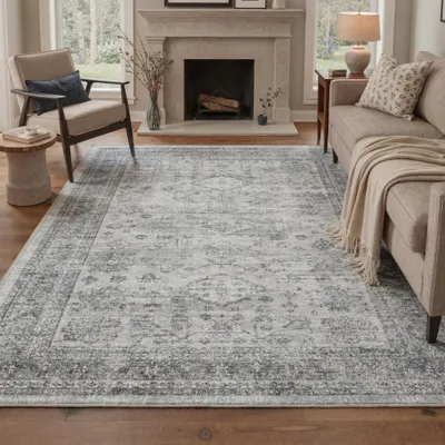 Zdjęcie produktu dla Elzusha - Dywan perski w stylu vintage, 63 x 230 cm, możliwość prania, antypoślizgowa podkładka