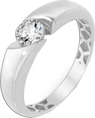 Produktbild von Solitärring Weißgold 333 8K Zirkonia 20