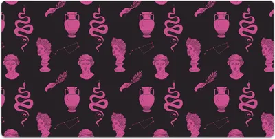 Produktbild von Laptop Schreibtischmatte - Mauspad - 120x60 cm - Tischunterlage - Griechisches altes Muster