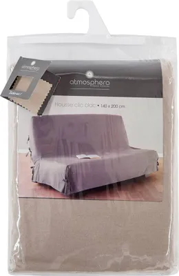 Produktbild von Sofabezug - Baumwolle - beige - 140x200 cm - Atmosphera créateur d'intérieur