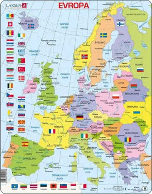 Obrázok produktu pre POLITICKÁ MAPA EURÓPY 48 d. EDU Puzzle