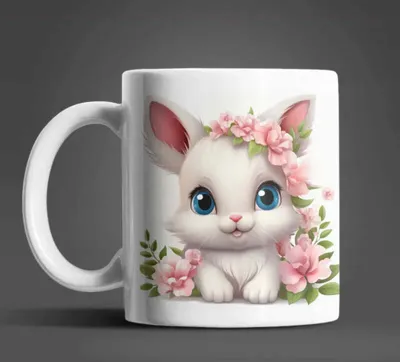 Produktbild von Süßer Hase Häschen Kaffeetasse Teetasse Tasse Geschenkidee – Bunny-01