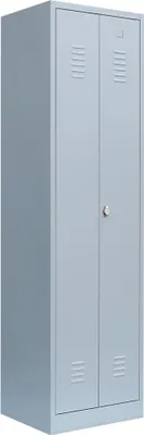 Produktbild von Kleider-Wäsche-Schrank mit Garderobenteil Spind Spint 2-türig 180x50x50 / 510700