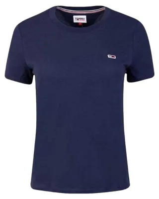 Obrázok produktu pre Tommy Hilfiger – dámske tričko s okrúhlym výstrihom, štandardný strih NA316 (XS) (námornícka modrá)