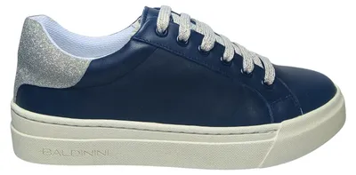 Image de Chaussures Baldinini, modèle D5F411T1VITE1500, chaussures pour femme, en cuir, couleur bleue