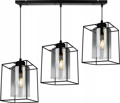 Image de Suspension moderne et élégante avec abat-jour en verre