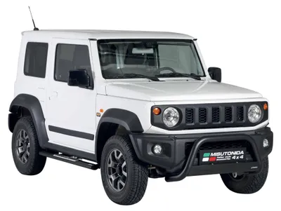 Image de Pare-buffle Avant pour Suzuki Jimny 2018-2025 63 mm en Acier Noir