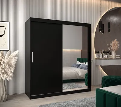 Obrázok produktu pre Skriňa s posuvnými dverami v šírke 180 cm TIMEA 2 - čierna